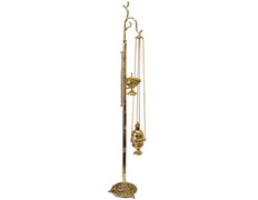 Censer holder with gold-plated cast foot