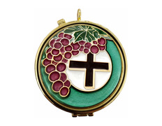 Add to Cart Travel holder with cluster of grapes and enameled Cross Travel holder with cluster of grapes and enameled Cross
