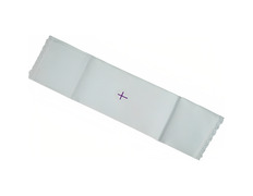 Add to Cart White purificator with embroidered Cross purple White purificator with embroidered Cross purple