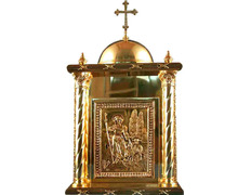 Tabernacle with shepherd and lambs
