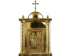 Tabernacle with shepherd and lambs