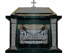 Add to Cart Tabernacle of marble and bronze with silver bath Tabernacle of marble and bronze with silver bath