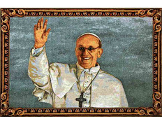 Add to Cart Tapestry of Pope Francis waving Tapestry of Pope Francis waving