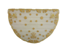 Mantle veil with flowers and Ave Maria (Hail Mary)