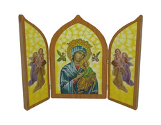 Wood imitation triptych | Our Lady of Perpetual Help