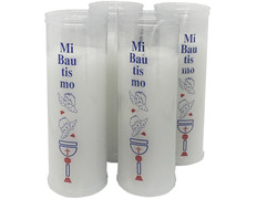 Baptismal candle decorated sticker | Candle for Christening