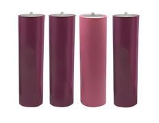 Two-colour candles for Advent wreath | 6 x 25 cm