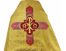 Humeral veil of gold brocade cloth