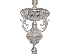 Holy Week candlesticks with silver bath