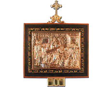 Add to Cart Way of the Cross in bronze with wooden frame Way of the Cross in bronze with wooden frame