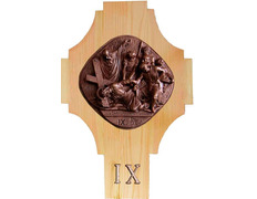 Add to Cart Via Crucis with fourteen red pine and marble stations Via Crucis with fourteen red pine and marble stations