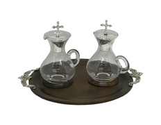 Add to Cart Silver and glass cruets Silver and glass cruets