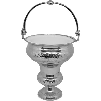 Catholic Church silver color acetre and hyssop