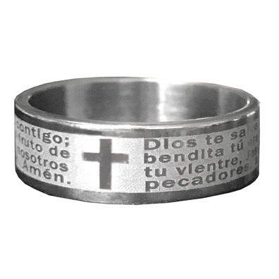 The Hail Mary pray ring (Spanish version)