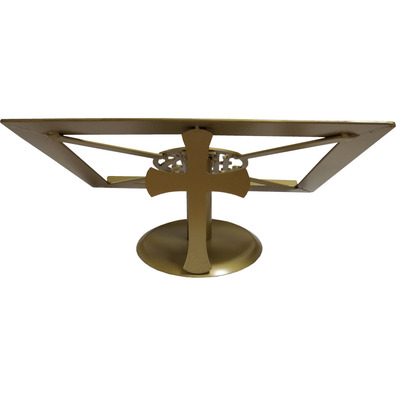 Catholic Church tabletop lectern | Wrought iron golden color