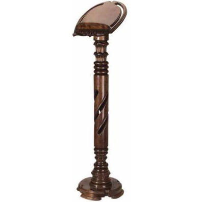 Wooden lectern with adjustable height
