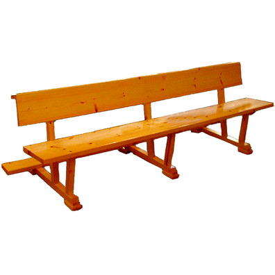 Church wooden bench