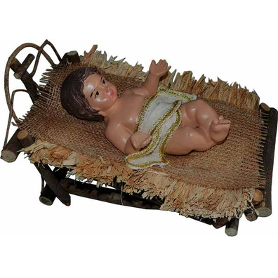 Baby Jesus with crib for Nativity