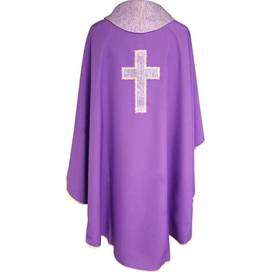 Chasuble four colors | Purple Latin Cross embroidery