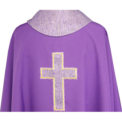 Chasuble four colors | Purple Latin Cross embroidery