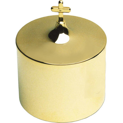 Shape box with gold bath and 6.5 cm high