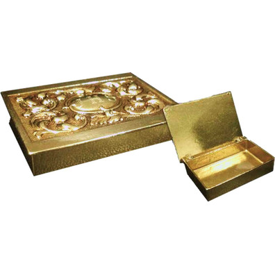 Key box made of bronze with JHS