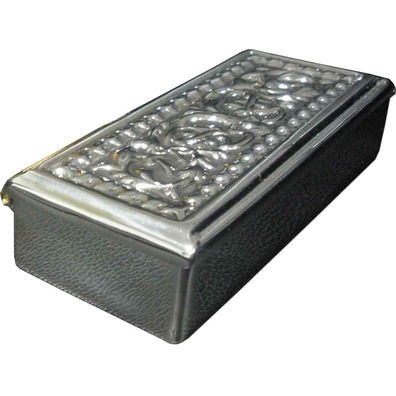 Key box made of silver plated color plated metal