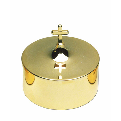 Smooth shaped box with 24-carat gold plating