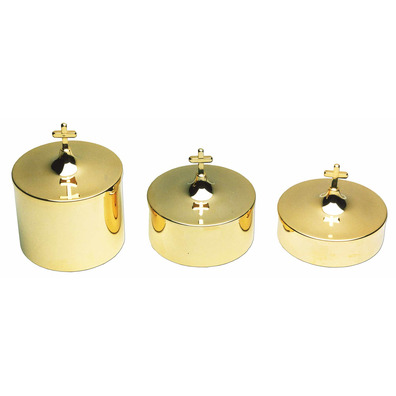 Shape box with gold bath and 6.5 cm high