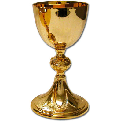 Italian gold-plated metal chalice