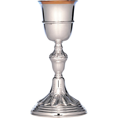 Silver goblet with simple decoration