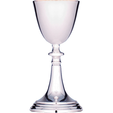 Smooth silver goblet