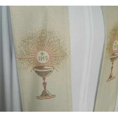 Viscose stole decorated with chalice
