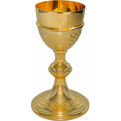 Silver chalice with gold plating