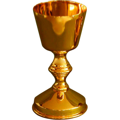 golden metal chalice
