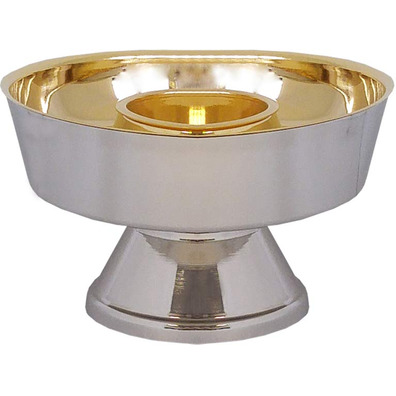 Ciborium two species of silver-plated metal