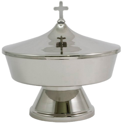 Ciborium two species of silver-plated metal