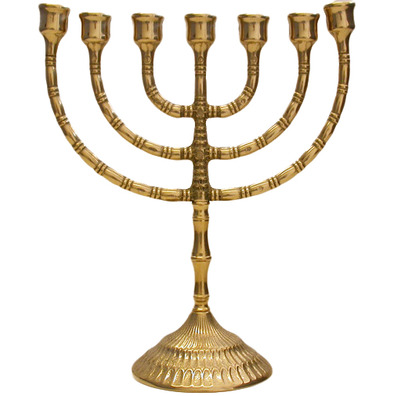 Bronze candlestick for seven candles