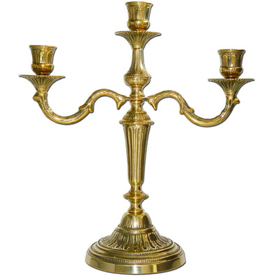 Table candlestick for three candles