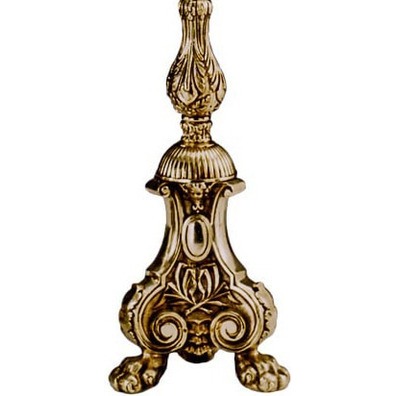Bronze candlestick with base with three supports