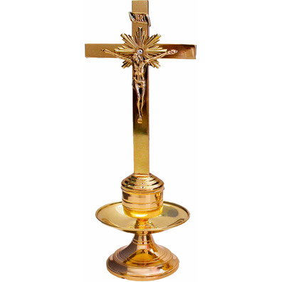 Table candlestick with Crucifix