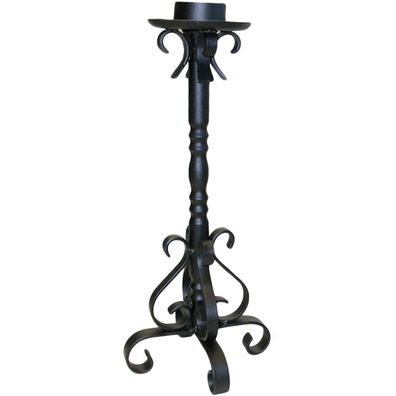 Table candlestick made of wrought iron