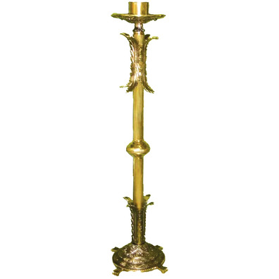 Standing candlestick made of cast iron and metal
