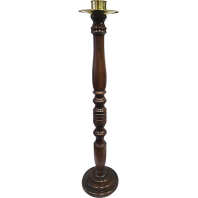 Standing candlestick made of wood