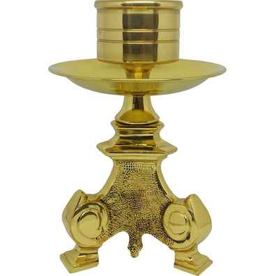 Candlestick for altar with bronze foot