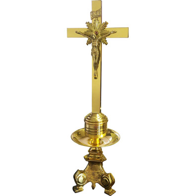 Candlestick for altar with Crucifix