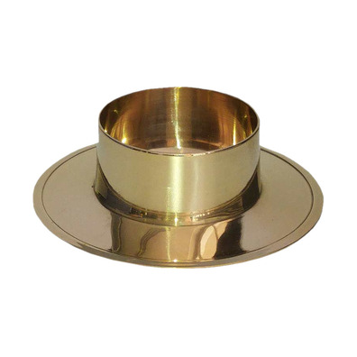 Brass candle holder for table | 5 cm candle. (Ø)