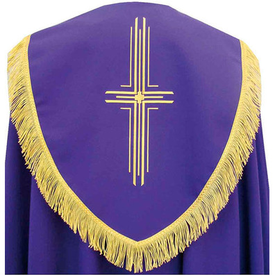 Pluvial layer of polyester in the four liturgical colors purple