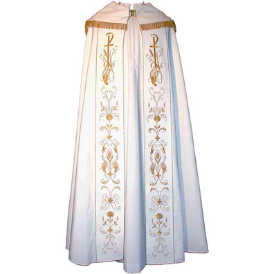 Pluvial cape with white satin lining