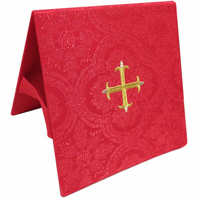 Red Damask Chalice Veil and Corporal Folder